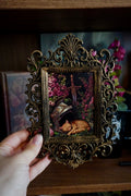 cadre décoratif gothique, cadre baroque, decoration witchy, spooky, halloween, sorcières, décoration murale, film d'horreur, magie, lune et soleil, féerique, princesse, romantasy, oeuvre d'art, fantasy