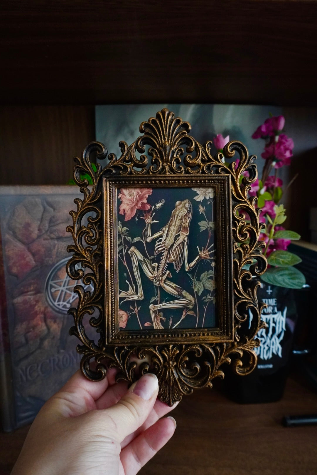 cadre décoratif gothique, cadre baroque, decoration witchy, spooky, halloween, sorcières, décoration murale, film d'horreur, magie, lune et soleil, féerique, princesse, romantasy, oeuvre d'art, fantasy